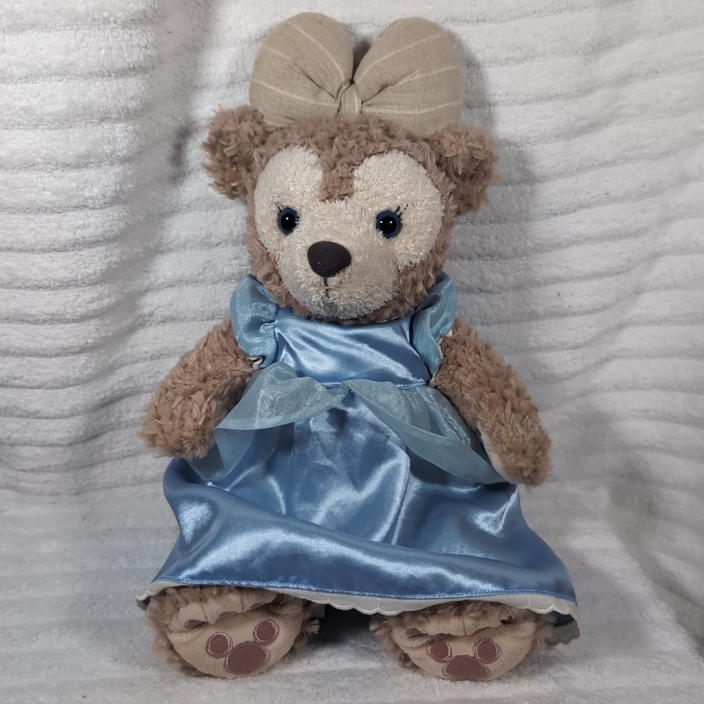 Shellie May Cinderella Disney Bear Plush Stuffed Animal Disney Parks Dress & Bow